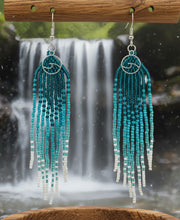 Load image into Gallery viewer, Tofino Tides - Beaded - wave - Earrings