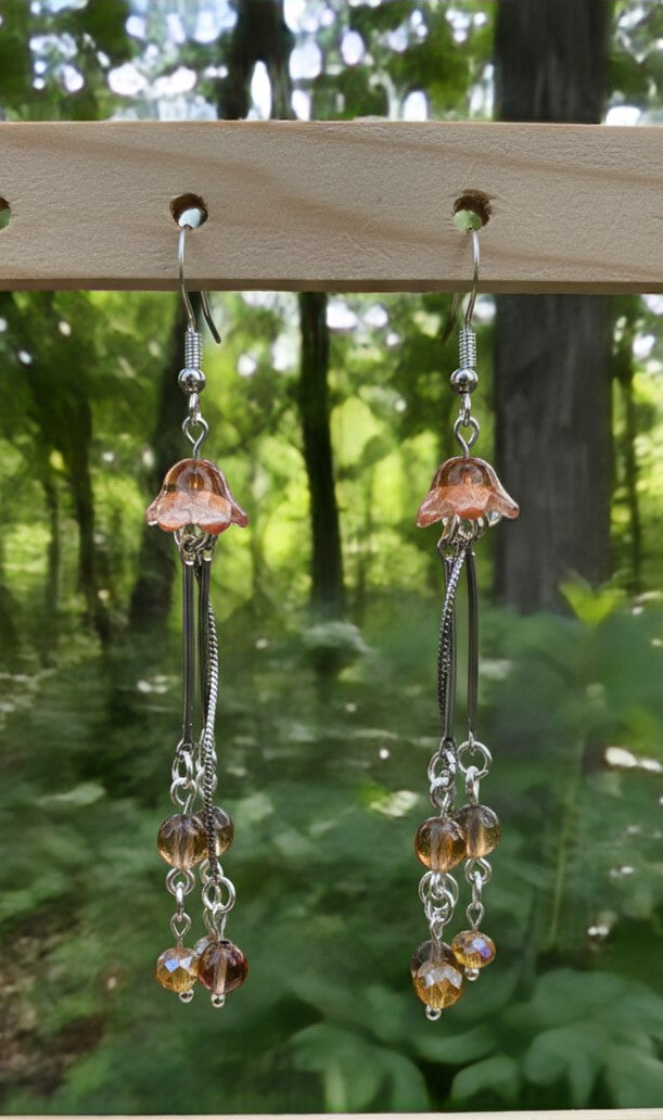 Vancouver Isle 'Champagne - Jellyfish - Earrings