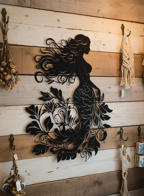 The Siren's Descent - Mermaid - Metal art
