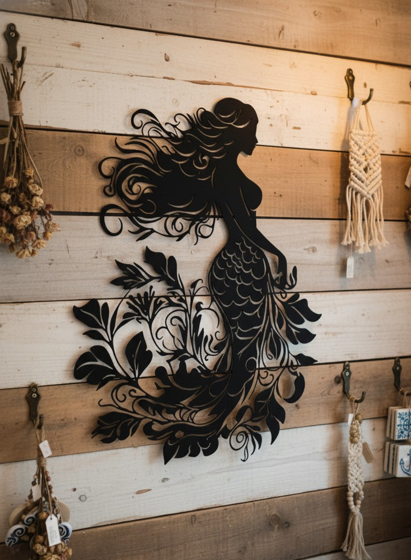 The Siren's Descent - Mermaid - Metal art