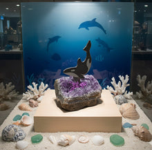 Load image into Gallery viewer, Spirit of the coast - Amethyst chunk - Orca - Ornament