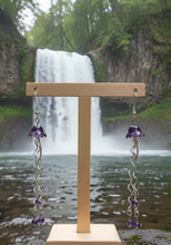 Load image into Gallery viewer, Dancing Tentacles -Amethyst - Jellyfish - Earrings