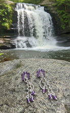 Load image into Gallery viewer, Dancing Tentacles -Amethyst - Jellyfish - Earrings