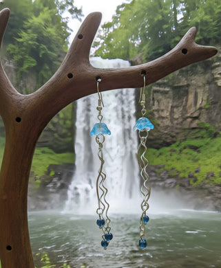 Apatite Tide - Jellyfish - Earrings