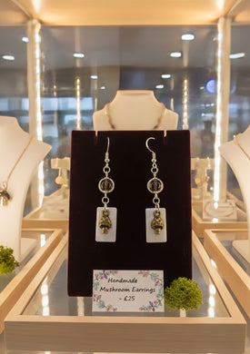 Mushroom - Coastal Forest Whisper  - Earrings