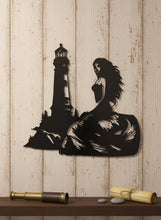 Load image into Gallery viewer, The Siren&#39;s Light - Mermaid - Lighthouse - Steel Art