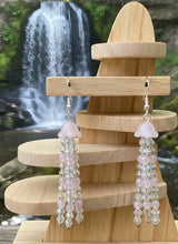 Load image into Gallery viewer, Talisman of Unconditional Love - Jellyfish - Earrings - Rose Quartz