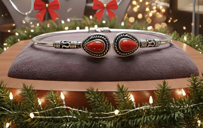 The Prosperity - Coral Cuff -  bracelet