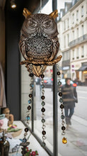 Load image into Gallery viewer, The Champagne Aura - Owl - Sun Catcher
