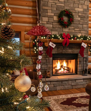 Load image into Gallery viewer, Poinsettia Drop - Ornament - Sun Catcher