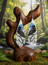Load image into Gallery viewer, The Shadow &amp; Sky Talisman - Beaded - Earrings