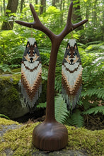 Load image into Gallery viewer, Blue Eye Wolf Spirit - Earrings