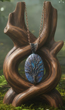 Load image into Gallery viewer, The Fire and Ice - Necklace - Ruby in Kyanite