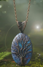 Load image into Gallery viewer, The Fire and Ice - Necklace - Ruby in Kyanite