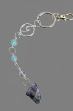 Load image into Gallery viewer, The Clarity Wave - Rainbow Fluorite - Keychain