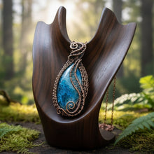 Load image into Gallery viewer, Tranquil Echo - Blue Laguna Lace  Agate - Necklace