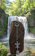 Load image into Gallery viewer, The Purple Petal Guardian - Angel - Keychain