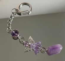 Load image into Gallery viewer, The Purple Petal Guardian - Angel - Keychain