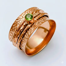 Load image into Gallery viewer, The Verdant Path - Copper Spinner Ring (9)
