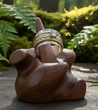 Load image into Gallery viewer, Dance of metal and moonlight -Spinner Ring