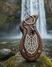 Load image into Gallery viewer, The Guardian Of The Trail - Wolf - Keychain