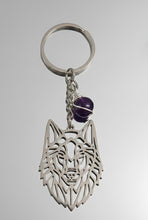 Load image into Gallery viewer, The Guardian Of The Trail - Wolf - Keychain