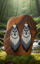 Load image into Gallery viewer, Whispers of the Wild - Wolf - Earrings