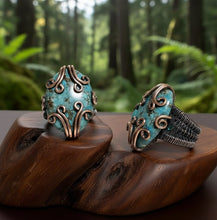 Load image into Gallery viewer, Azure Oracle - Copper - Chunky Ring