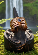 Load image into Gallery viewer, Amethyst Echoes in Copper - Spinner Ring