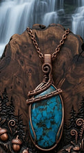Load image into Gallery viewer, Forest Echo - Turquoise - Copper - Necklace