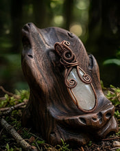 Load image into Gallery viewer, Frozen Storm Pendant - Copper wrapped, Black Rutilated Quartz, Pendant