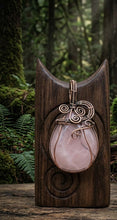 Load image into Gallery viewer, Emanation of Love - Copper wrapped, Rose Quartz, Pendant