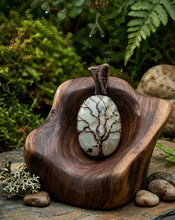 Load image into Gallery viewer, The Moon-Root Pendant - Tree of life, Copper wrapped, Moonstone, Pendant