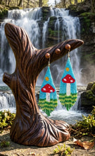Load image into Gallery viewer, Earth’s Hidden Whisper -Beaded - Mushroom, Earrings