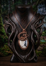 Load image into Gallery viewer, Whispering Woods - Copper wrapped -Dendrite opal - Necklace