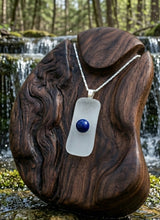 Load image into Gallery viewer, The Wisdom of the Tides - Sea Glass - Lapis lazuli - Necklace