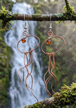 Load image into Gallery viewer, "The Courage" Carnelian - Jellyfish - Earrings