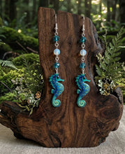 Load image into Gallery viewer, Celestial Currents Seahorse - Earrings