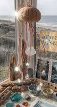 Load image into Gallery viewer, Coastal drift - Jellyfish - Sea Glass - Sun Catcher