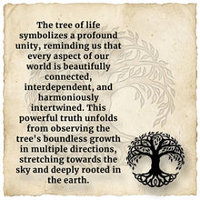 Load image into Gallery viewer, Roots of Eternity -Heart - Necklace - Tree of life - Clear Quartz