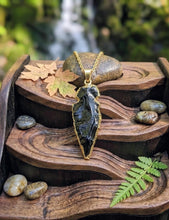 Load image into Gallery viewer, Gilded Shadow - Arrowhead - Necklace