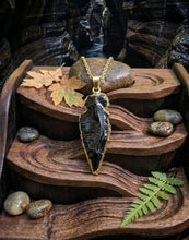 Load image into Gallery viewer, Gilded Shadow - Arrowhead - Necklace