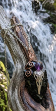 Load image into Gallery viewer, The Obsidian Harbinger - Arrowhead - Necklace - Raven