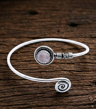 Load image into Gallery viewer, The Love &amp; Light - Cuff bracelet - Rose Quartz