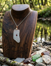 Load image into Gallery viewer, The Garnet Current - Sea glass - Necklace