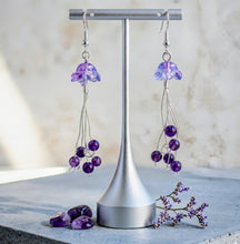 Load image into Gallery viewer, Violet Deep-Sea Drifters - Jellyfish - Earrings