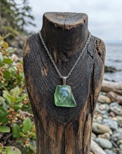 Load image into Gallery viewer, Frozen In The Flow - Seaglass &amp; Jellyfish - Necklace