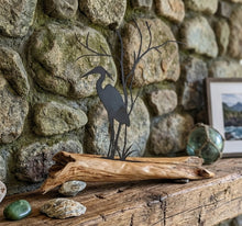 Load image into Gallery viewer, The Patient Watcher - Heron - Metal Art