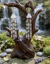 Load image into Gallery viewer, Mystic Mist - Jellyfish - Earrings - Black moonstone