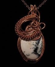 Load image into Gallery viewer, Whispering Woods - Copper wrapped -Dendrite opal - Necklace